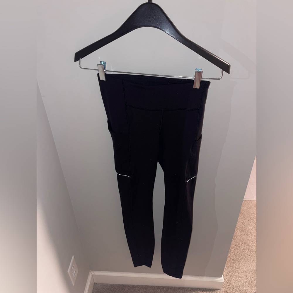 Lululemon Black Leggings with Pockets, Size 4